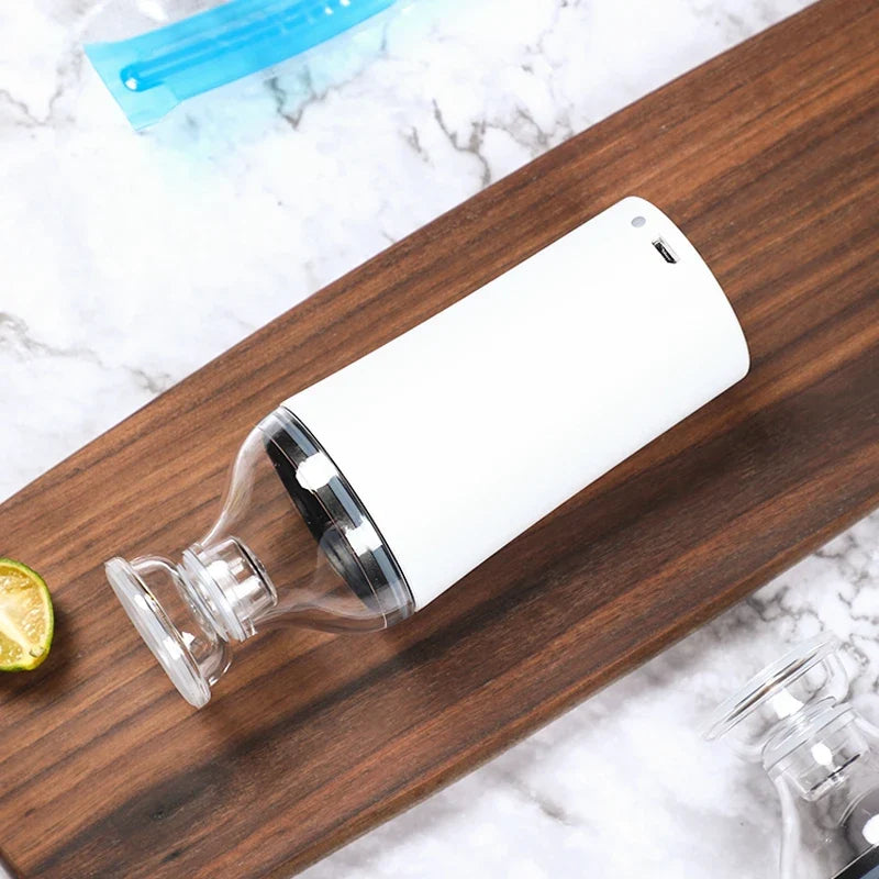 Reusable Vacuum Food Storage Zipper Bags Set Electric Handheld Vacuum Sealer Pump Sous Vide Bags USB Rechargeable BPA Free
