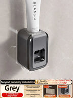 Toothbrush Holder Toothpaste Holder Electric Toothbrush Holder Space Aluminum Punch-Free Toilet Bathroom Shelf Rack