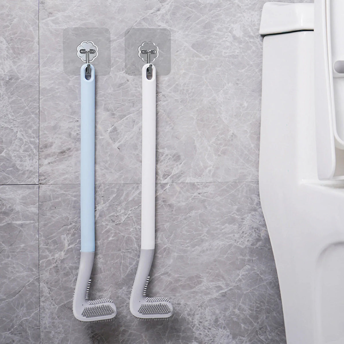 Golf Brush Head Toilet Brush No Dead Corners Household Toilet Long Handle Squatting Toilet Cleaning Brush Bathroom Tool