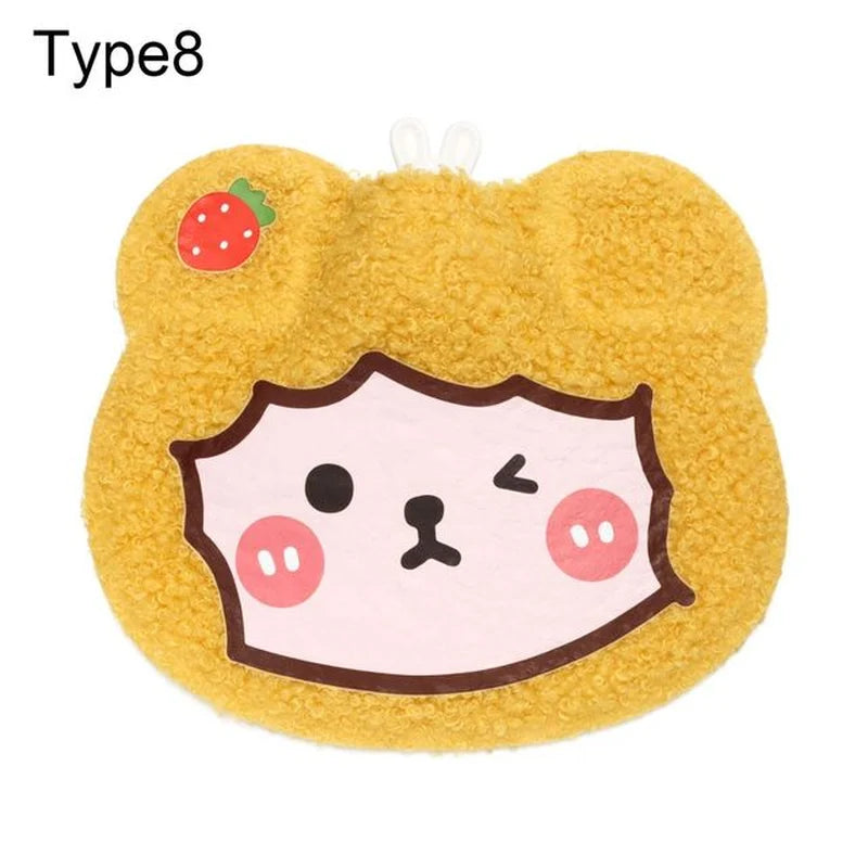 Cartoon Plush Hot Water Bottles Mini Portable Winter Warm-Fitting Gadgets Reusable Rubber Hot Water Bag Hand Warmer Winter Gift