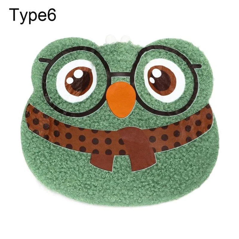 Cartoon Plush Hot Water Bottles Mini Portable Winter Warm-Fitting Gadgets Reusable Rubber Hot Water Bag Hand Warmer Winter Gift