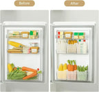 1-4Pcs Refrigerator Storage Boxes Kitchen Fruit Vegetable Fresh-Keeping Box Fridge Side Door Container Organizer Accessories