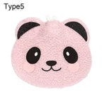 Cartoon Plush Hot Water Bottles Mini Portable Winter Warm-Fitting Gadgets Reusable Rubber Hot Water Bag Hand Warmer Winter Gift