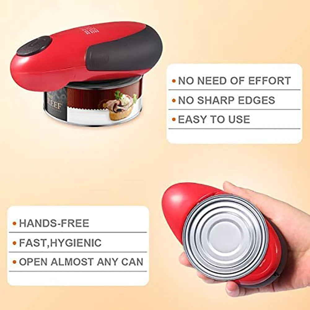Electric Can Openertouch Automatic Jar Opener Bottle Opener Electric Battery Operated Hands Free Kitchen Gadgets