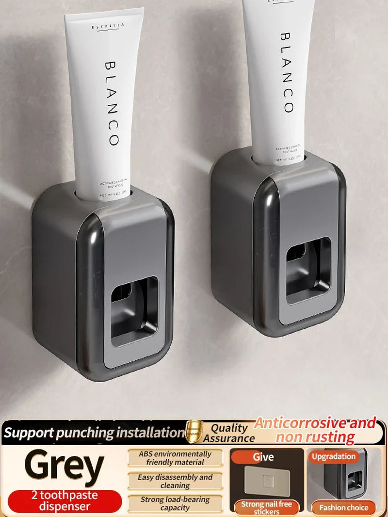 Toothbrush Holder Toothpaste Holder Electric Toothbrush Holder Space Aluminum Punch-Free Toilet Bathroom Shelf Rack