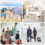 8-Piece Set Luggage Divider Bag Travel Storage Clothes Underwear Shoes Organizer Packing Cube Bag