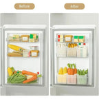 1-4Pcs Refrigerator Storage Boxes Kitchen Fruit Vegetable Fresh-Keeping Box Fridge Side Door Container Organizer Accessories