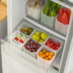 1-4Pcs Refrigerator Storage Boxes Kitchen Fruit Vegetable Fresh-Keeping Box Fridge Side Door Container Organizer Accessories