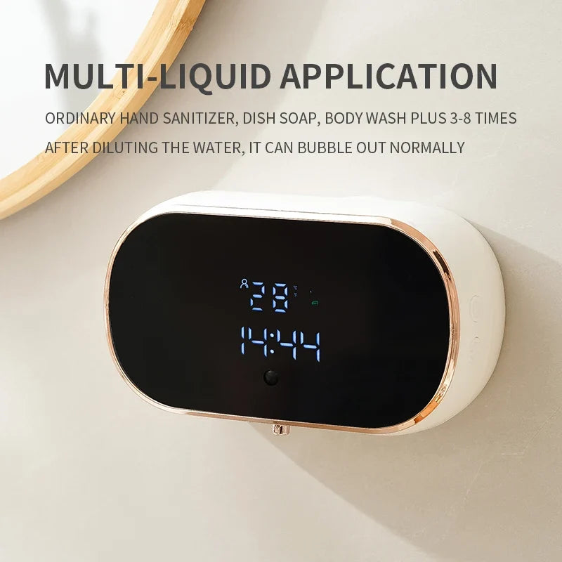 Smart Automatic Foam Soap Dispenser USB Charging Hand Washing Machine ABS Material Two Colors for Bathroom