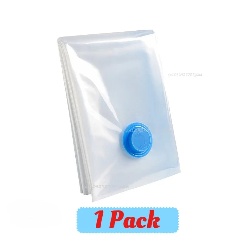Vacuum Storage Bags or Pump Vacuum Seal Bag Space Saving Bags for Comforters Clothes Pillow Bedding Blanket Storage Organizer