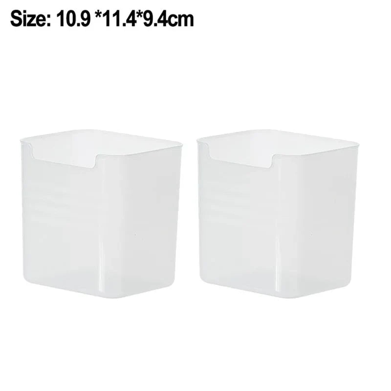 1-4Pcs Refrigerator Storage Boxes Kitchen Fruit Vegetable Fresh-Keeping Box Fridge Side Door Container Organizer Accessories