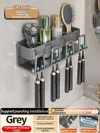 Toothbrush Holder Toothpaste Holder Electric Toothbrush Holder Space Aluminum Punch-Free Toilet Bathroom Shelf Rack