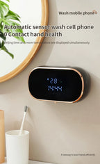 Smart Automatic Foam Soap Dispenser USB Charging Hand Washing Machine ABS Material Two Colors for Bathroom