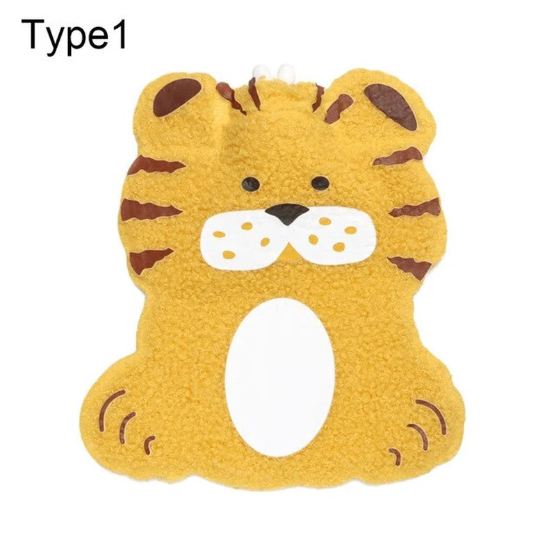Cartoon Plush Hot Water Bottles Mini Portable Winter Warm-Fitting Gadgets Reusable Rubber Hot Water Bag Hand Warmer Winter Gift