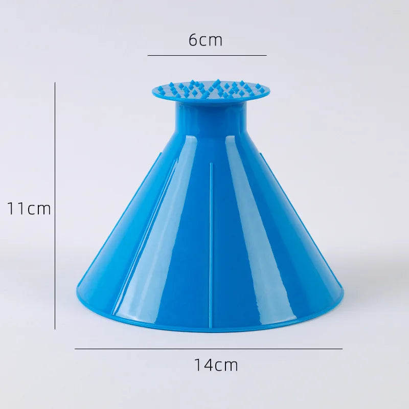 Car Windshield Magic Ice Scraper, Oil Funnel & Snow Shovel Tool Kit, Essential Winter Car Accessories