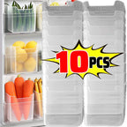 1-4Pcs Refrigerator Storage Boxes Kitchen Fruit Vegetable Fresh-Keeping Box Fridge Side Door Container Organizer Accessories