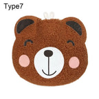 Cartoon Plush Hot Water Bottles Mini Portable Winter Warm-Fitting Gadgets Reusable Rubber Hot Water Bag Hand Warmer Winter Gift