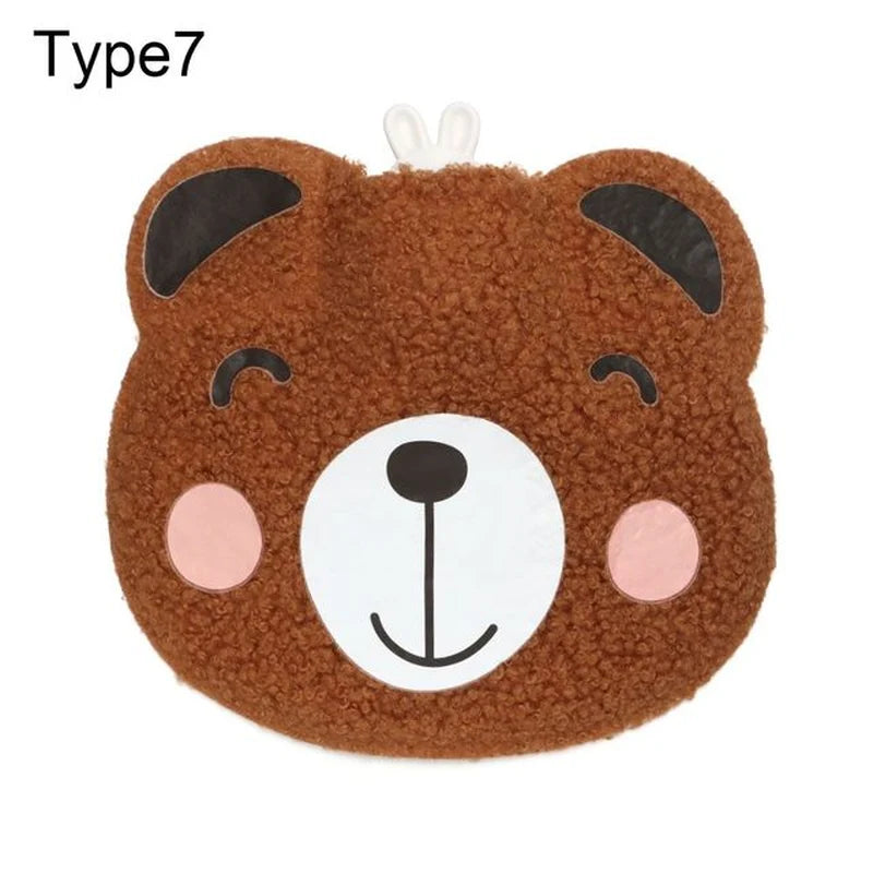 Cartoon Plush Hot Water Bottles Mini Portable Winter Warm-Fitting Gadgets Reusable Rubber Hot Water Bag Hand Warmer Winter Gift