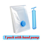 Vacuum Storage Bags or Pump Vacuum Seal Bag Space Saving Bags for Comforters Clothes Pillow Bedding Blanket Storage Organizer