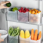 1-4Pcs Refrigerator Storage Boxes Kitchen Fruit Vegetable Fresh-Keeping Box Fridge Side Door Container Organizer Accessories
