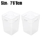 1-4Pcs Refrigerator Storage Boxes Kitchen Fruit Vegetable Fresh-Keeping Box Fridge Side Door Container Organizer Accessories