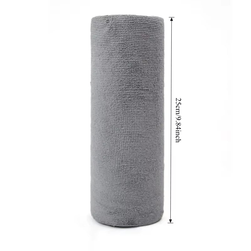 Reusable Cleaning Wipe Household Kitchen Cloth Microfiber Towel Rolls Dish Rags Wash Paper Towel Replacement 1 Roll of 20 Sheets