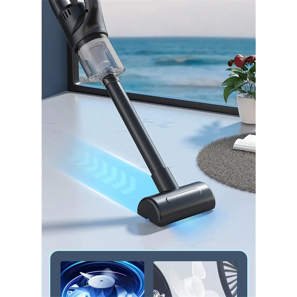 Wireless Handheld Vacuum Cleaner Cordless Chargeable 50000Pa Auto Vacuum for Home Car Pet Mini