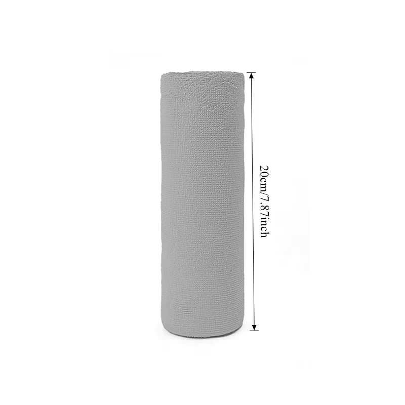 Reusable Cleaning Wipe Household Kitchen Cloth Microfiber Towel Rolls Dish Rags Wash Paper Towel Replacement 1 Roll of 20 Sheets