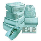 8-Piece Set Luggage Divider Bag Travel Storage Clothes Underwear Shoes Organizer Packing Cube Bag