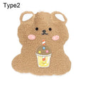Cartoon Plush Hot Water Bottles Mini Portable Winter Warm-Fitting Gadgets Reusable Rubber Hot Water Bag Hand Warmer Winter Gift