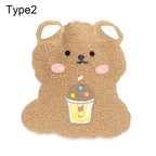 Cartoon Plush Hot Water Bottles Mini Portable Winter Warm-Fitting Gadgets Reusable Rubber Hot Water Bag Hand Warmer Winter Gift