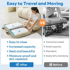Vacuum Storage Bags or Pump Vacuum Seal Bag Space Saving Bags for Comforters Clothes Pillow Bedding Blanket Storage Organizer