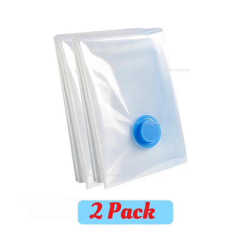 Vacuum Storage Bags or Pump Vacuum Seal Bag Space Saving Bags for Comforters Clothes Pillow Bedding Blanket Storage Organizer