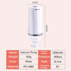 Reusable Vacuum Food Storage Zipper Bags Set Electric Handheld Vacuum Sealer Pump Sous Vide Bags USB Rechargeable BPA Free