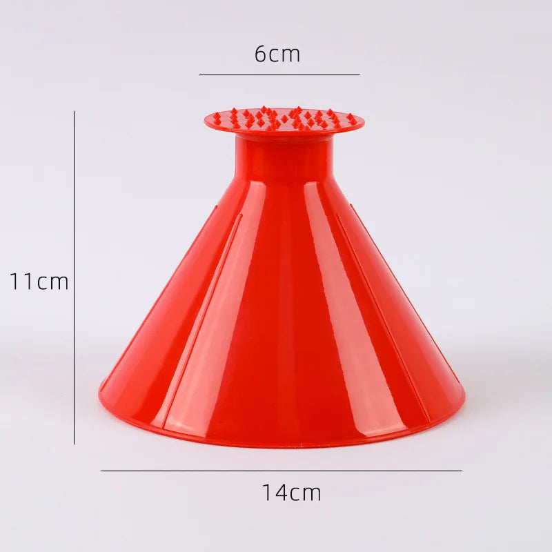 Car Windshield Magic Ice Scraper, Oil Funnel & Snow Shovel Tool Kit, Essential Winter Car Accessories