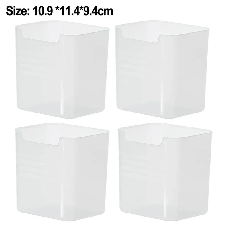 1-4Pcs Refrigerator Storage Boxes Kitchen Fruit Vegetable Fresh-Keeping Box Fridge Side Door Container Organizer Accessories