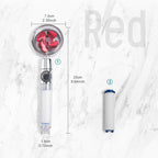 Turbo 360 Degrees Rotated Fan Shower Head High Pressure Water Saving Spray Adjustable Showerhead Filters Bathroom Accessories