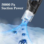 Wireless Handheld Vacuum Cleaner Cordless Chargeable 50000Pa Auto Vacuum for Home Car Pet Mini