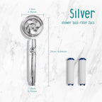 Turbo 360 Degrees Rotated Fan Shower Head High Pressure Water Saving Spray Adjustable Showerhead Filters Bathroom Accessories