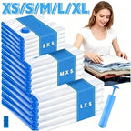 Vacuum Storage Bags or Pump Vacuum Seal Bag Space Saving Bags for Comforters Clothes Pillow Bedding Blanket Storage Organizer