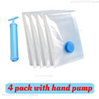 Vacuum Storage Bags or Pump Vacuum Seal Bag Space Saving Bags for Comforters Clothes Pillow Bedding Blanket Storage Organizer