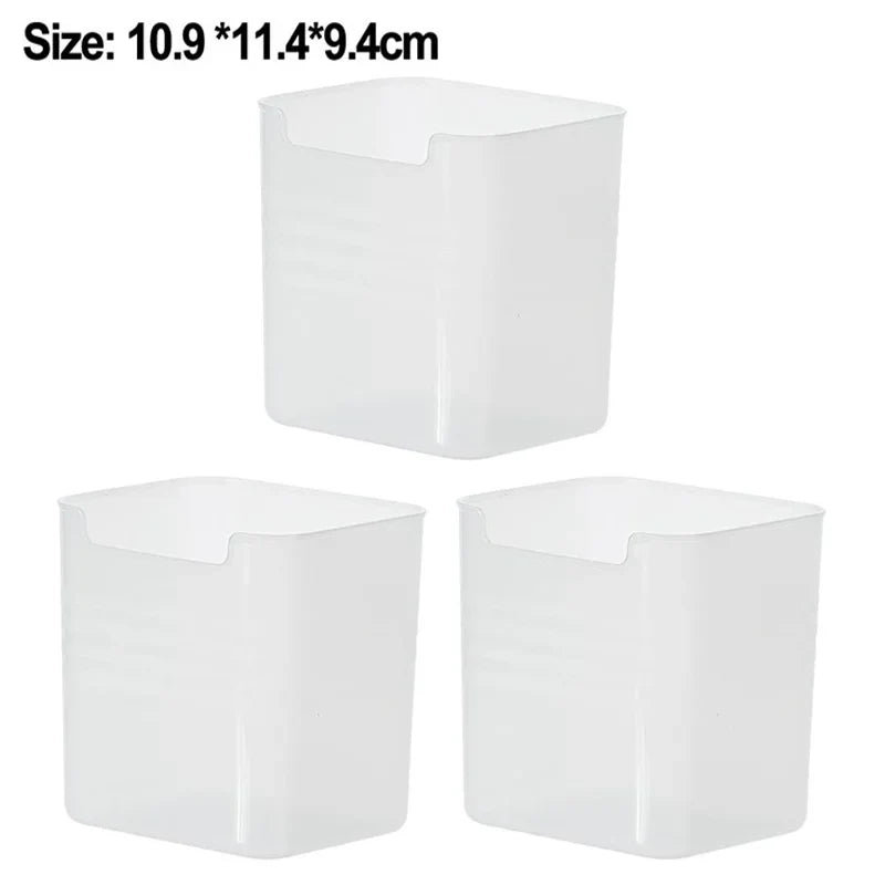 1-4Pcs Refrigerator Storage Boxes Kitchen Fruit Vegetable Fresh-Keeping Box Fridge Side Door Container Organizer Accessories