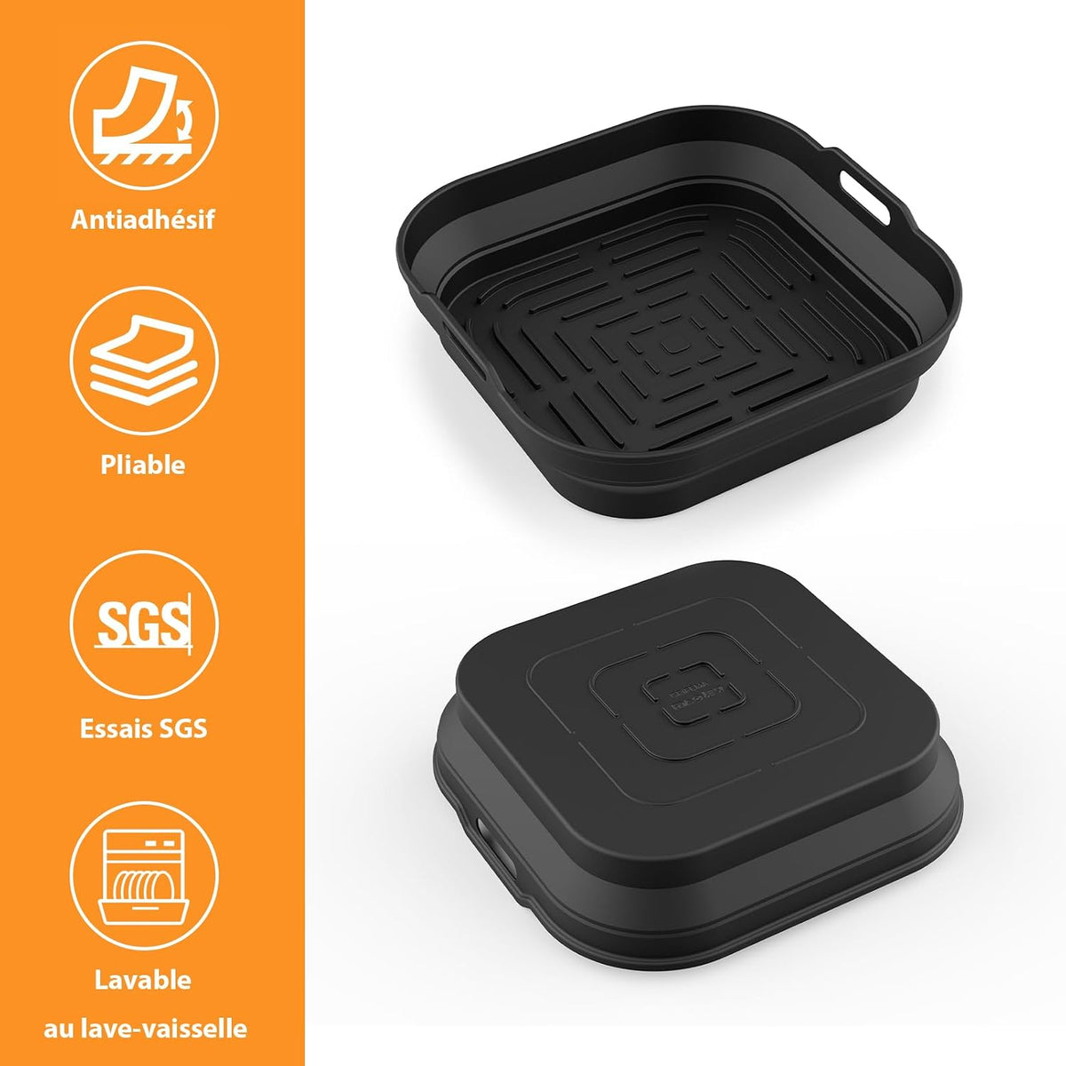 Moule Silicone Air Fryer 2 Pièces 5-8L Pour COSORI Ninja