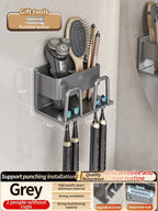 Toothbrush Holder Toothpaste Holder Electric Toothbrush Holder Space Aluminum Punch-Free Toilet Bathroom Shelf Rack