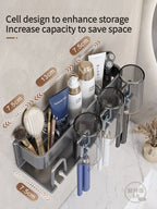 Toothbrush Holder Toothpaste Holder Electric Toothbrush Holder Space Aluminum Punch-Free Toilet Bathroom Shelf Rack