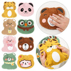 Cartoon Plush Hot Water Bottles Mini Portable Winter Warm-Fitting Gadgets Reusable Rubber Hot Water Bag Hand Warmer Winter Gift