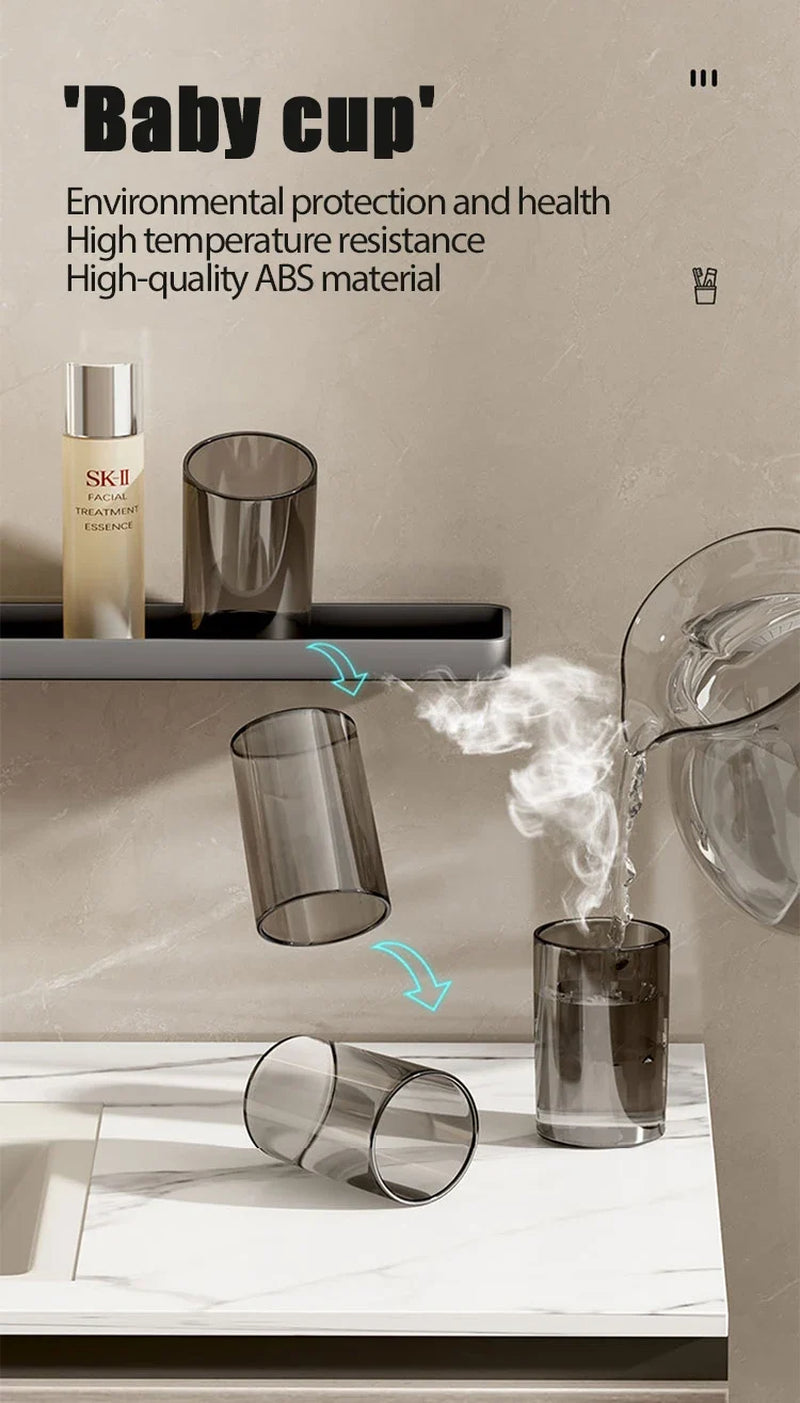 Toothbrush Holder Toothpaste Holder Electric Toothbrush Holder Space Aluminum Punch-Free Toilet Bathroom Shelf Rack