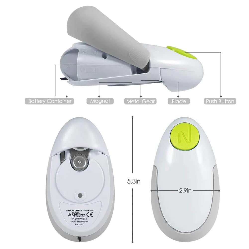 Electric Can Openertouch Automatic Jar Opener Bottle Opener Electric Battery Operated Hands Free Kitchen Gadgets