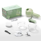 4 in 1 Handheld Electric Vegetable Cutter Set Slicer Vegetable Spiral Slicer Cutter Masher Machine Kitchen Tool Multifunctional