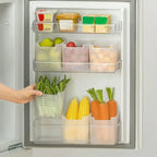1-4Pcs Refrigerator Storage Boxes Kitchen Fruit Vegetable Fresh-Keeping Box Fridge Side Door Container Organizer Accessories